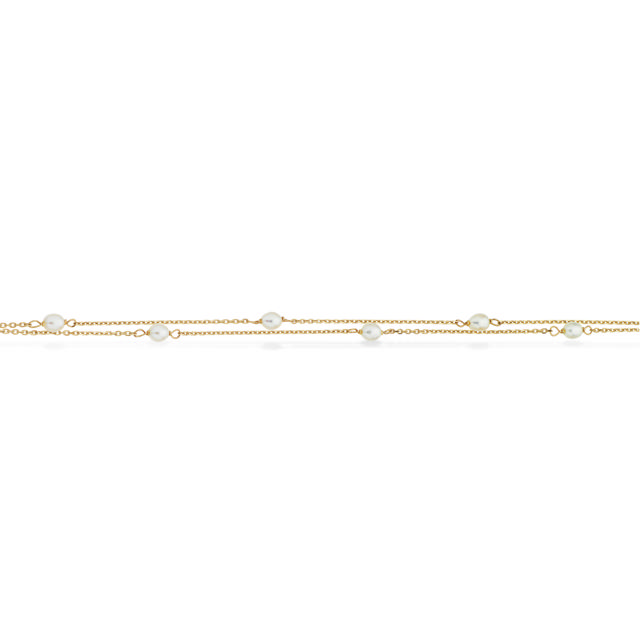 Armbånd fkp. dobbelt rk. 17+2cm 9 kt.