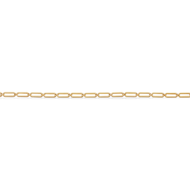 Armbånd links 18,5 cm. 8kt.