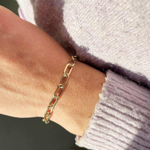 Armbånd 18,5 cm. 8kt.