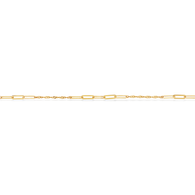 Armbånd links/singapore 17+2 cm. 8kt.