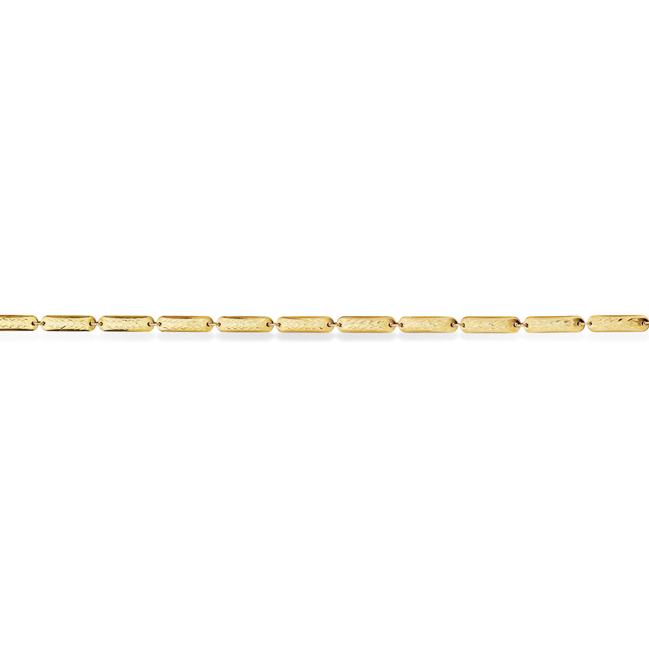 Armbånd square fc. 18,5 cm 8kt.