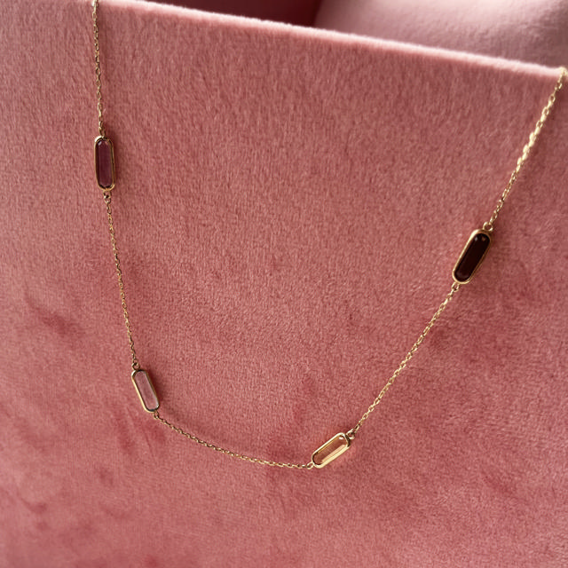 Necklace multicolor zir. 333 yell.