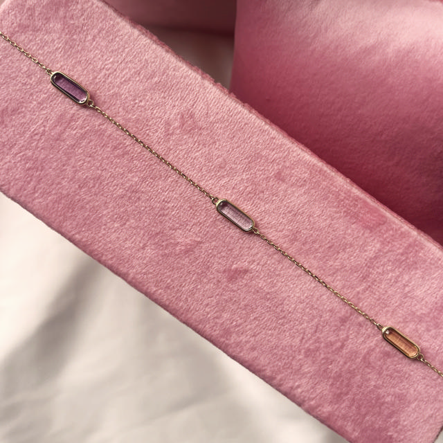 Necklace multicolor zir. 333 yell.