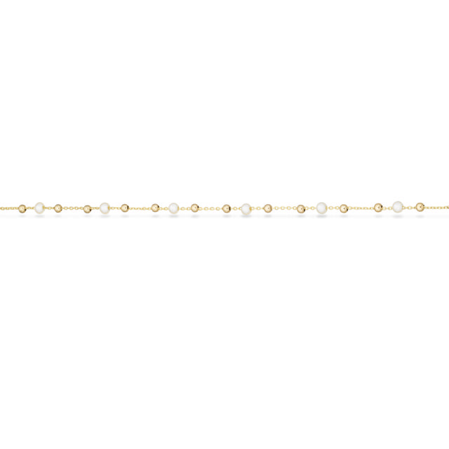 *Armbånd kugler fkp.17+2 cm  8 kt.