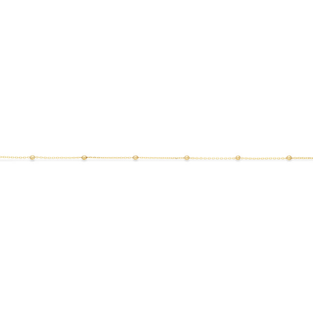 *Halskæde kugler  42+3cm 8 kt.