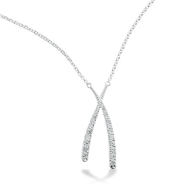 Collier syn.zir. sølv