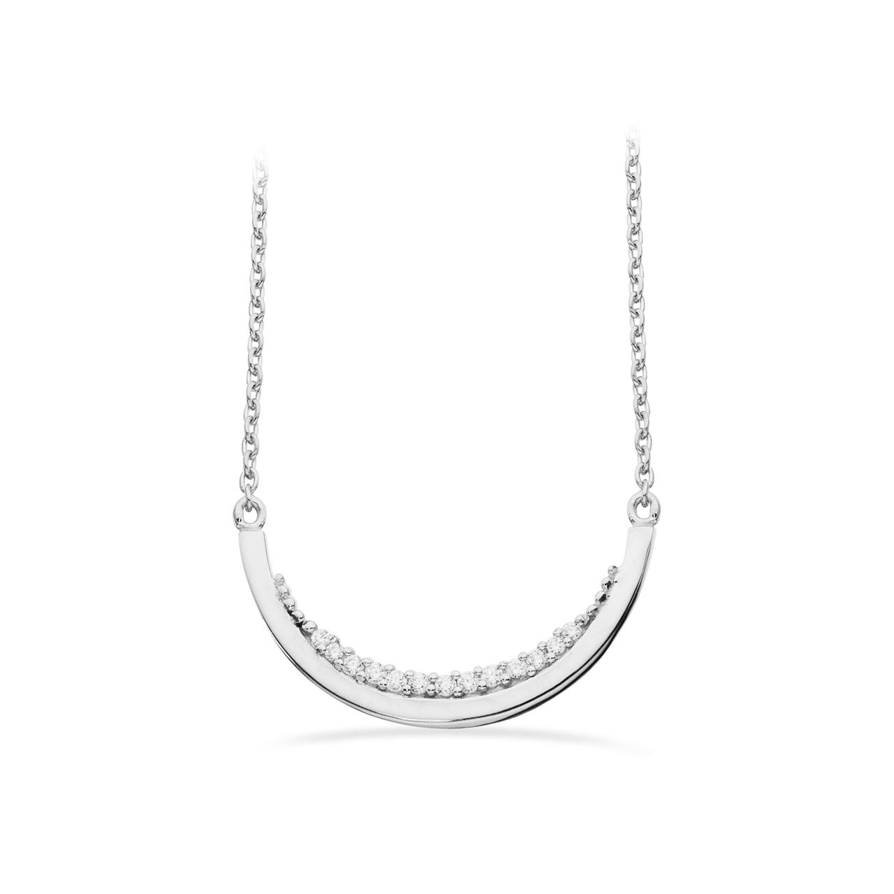 Collier syn.zir. sølv