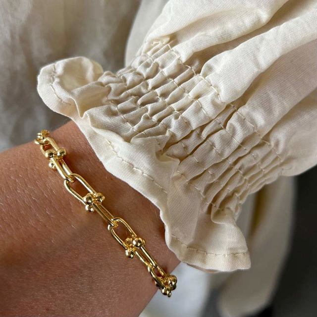 Bracelet links 925 goldplated