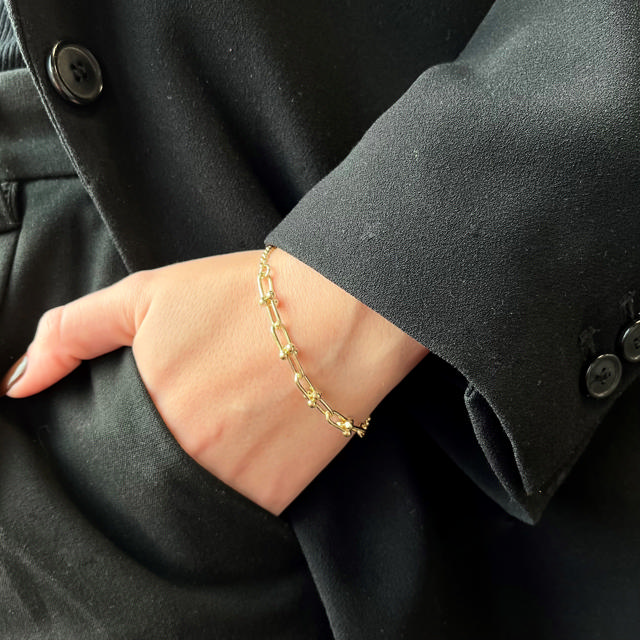 Bracelet links 925 goldplated