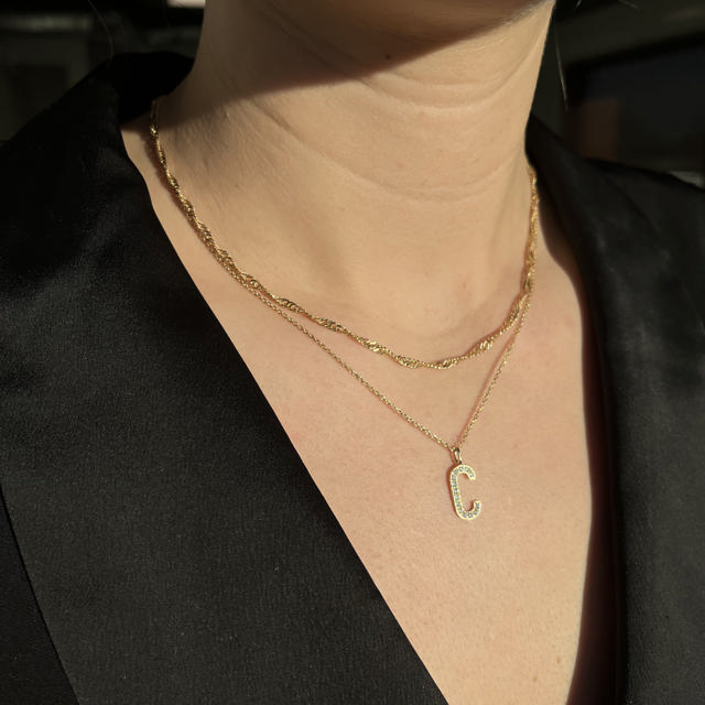 Necklace singapore 925 goldplated