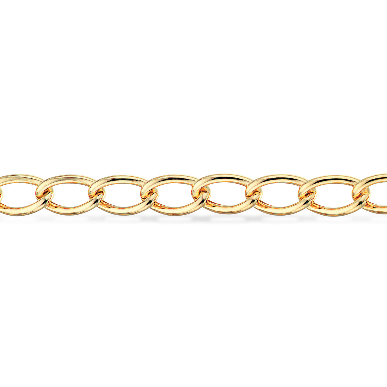 Bracelet chunky links 925 goldplated