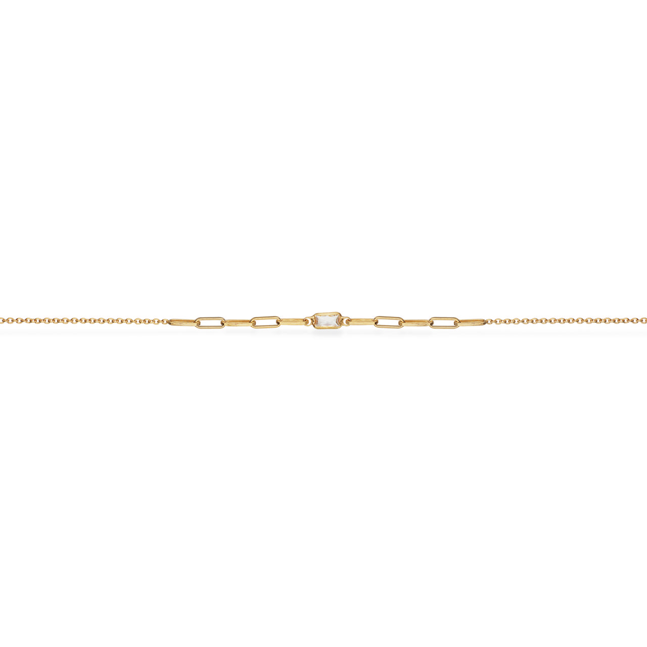Necklace zir. 925 goldplated