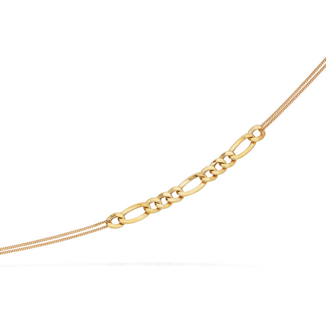 Necklace figaro 925 goldplated
