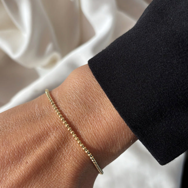 Armbånd kugler sølv fg. 17+2cm