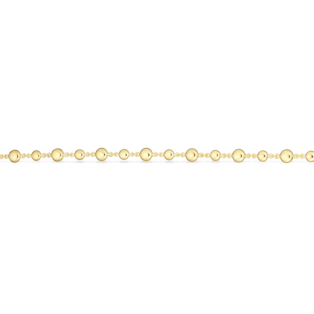 Armbånd poletter sølv fg. 17+2 cm