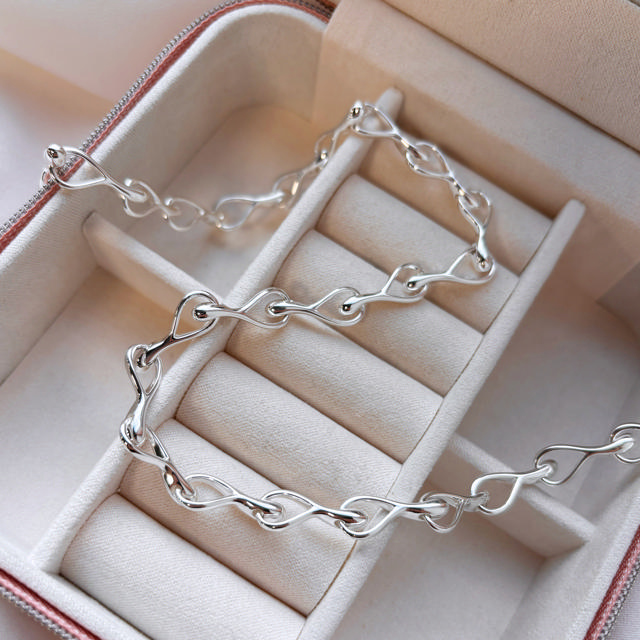 Halskæde sølv 42 +3 cm