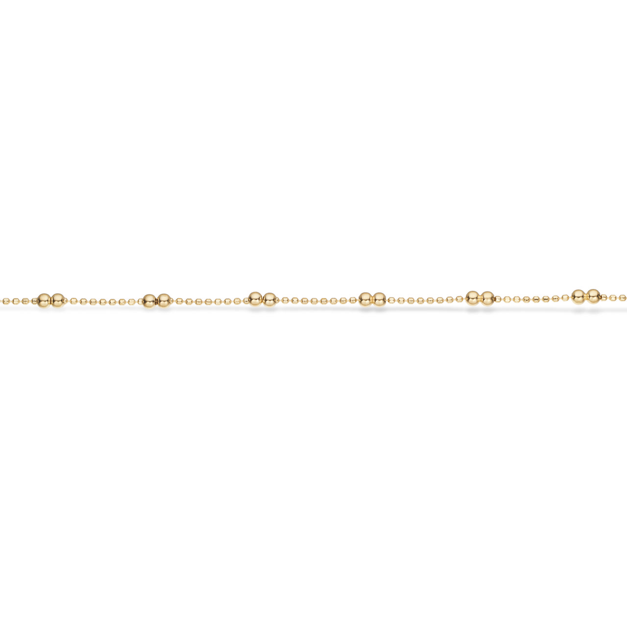 *Armbånd kugler sølv fg. 17+2 cm