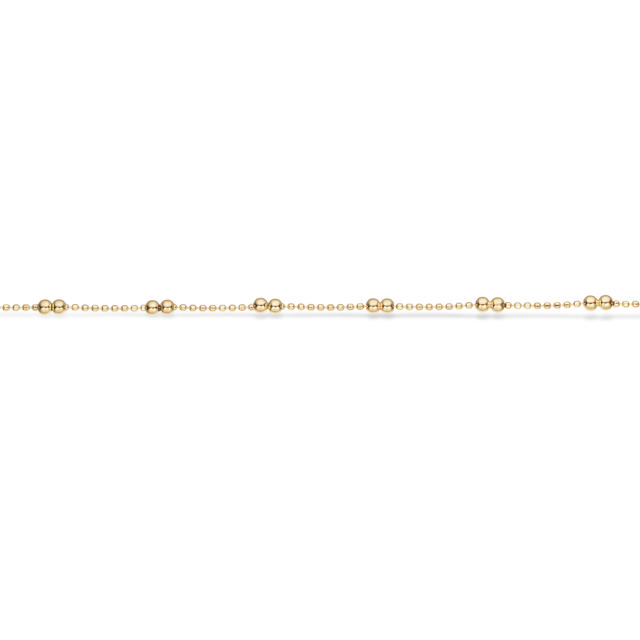 *Armbånd kugler sølv fg. 17+2 cm