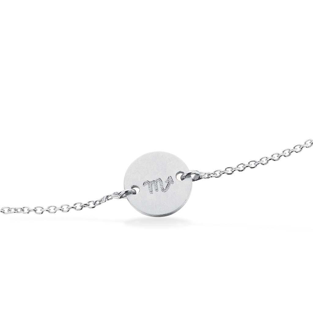 #TagMe rund Skorpion sølv m/kæde17cm