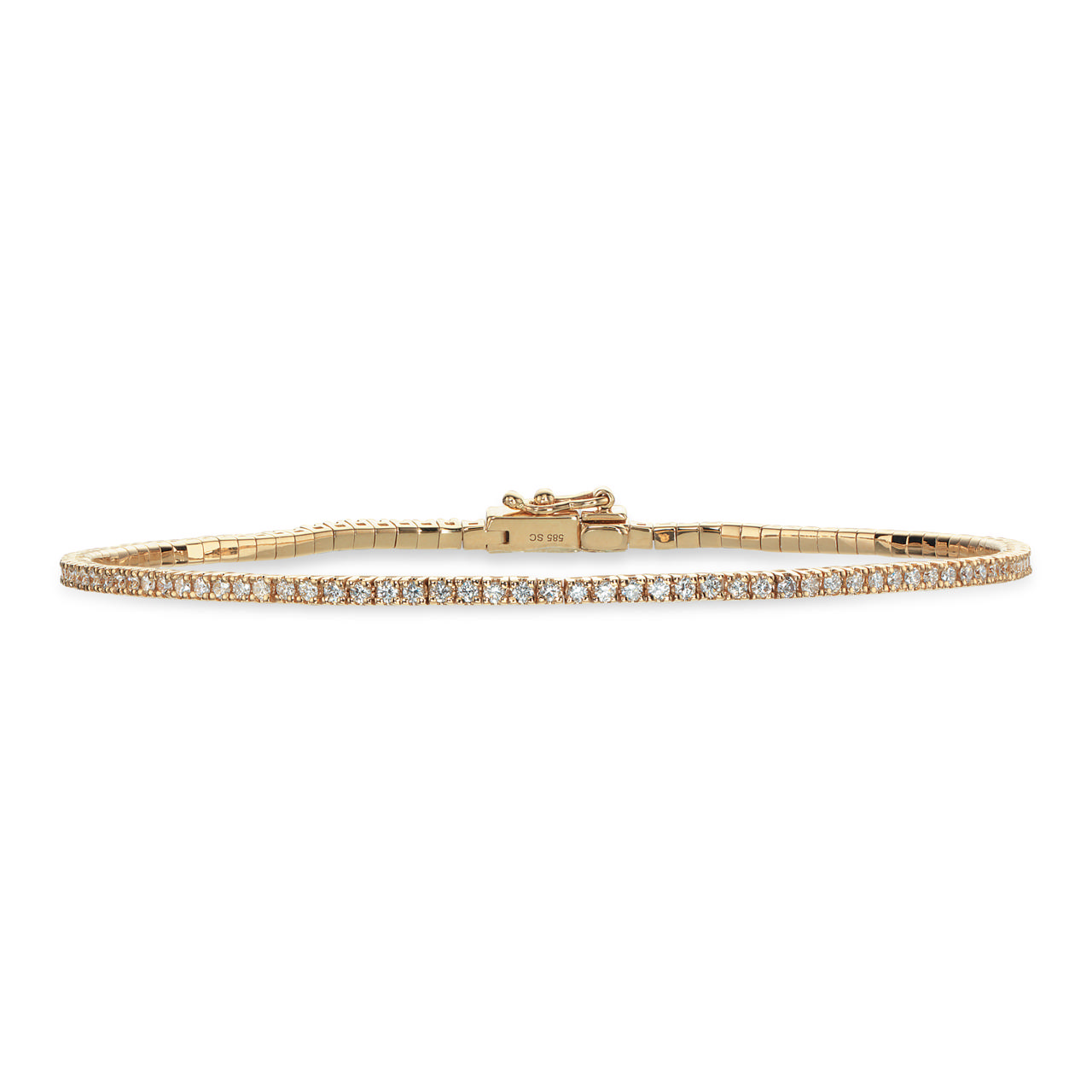 *Dazzling Tennis-armbånd 0,95 H-W/SI 14 kt.