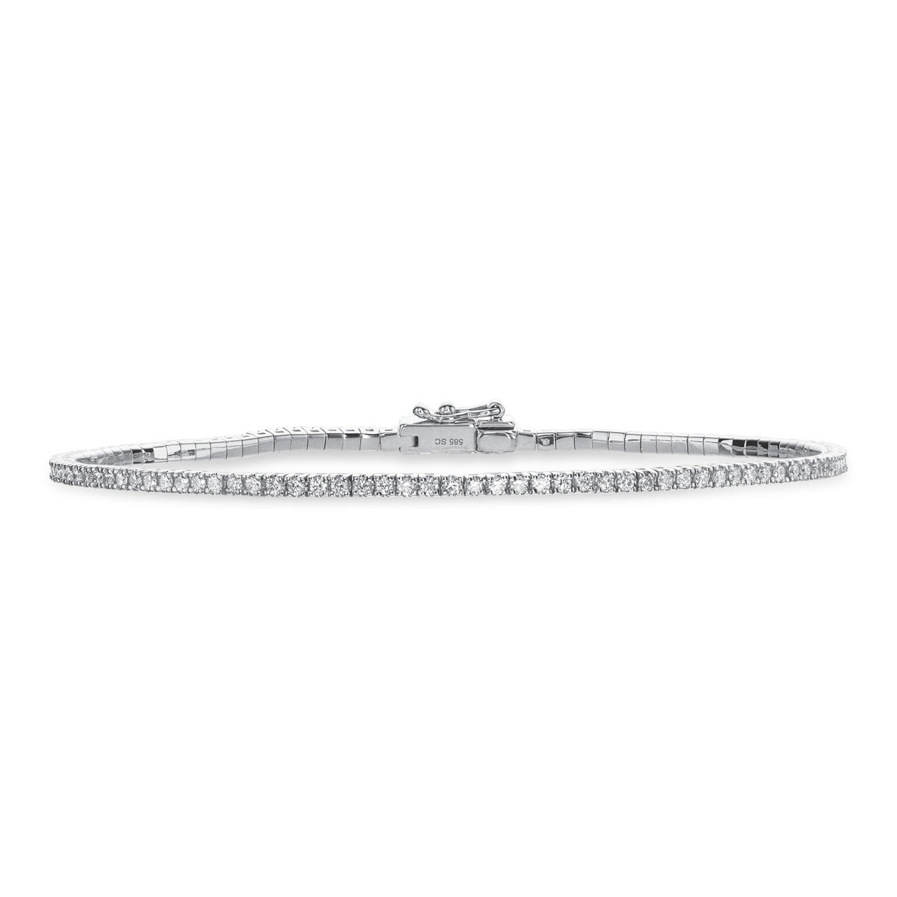 *Dazzling Tennis-armbånd 0,95 H-W/SI 14 kt.