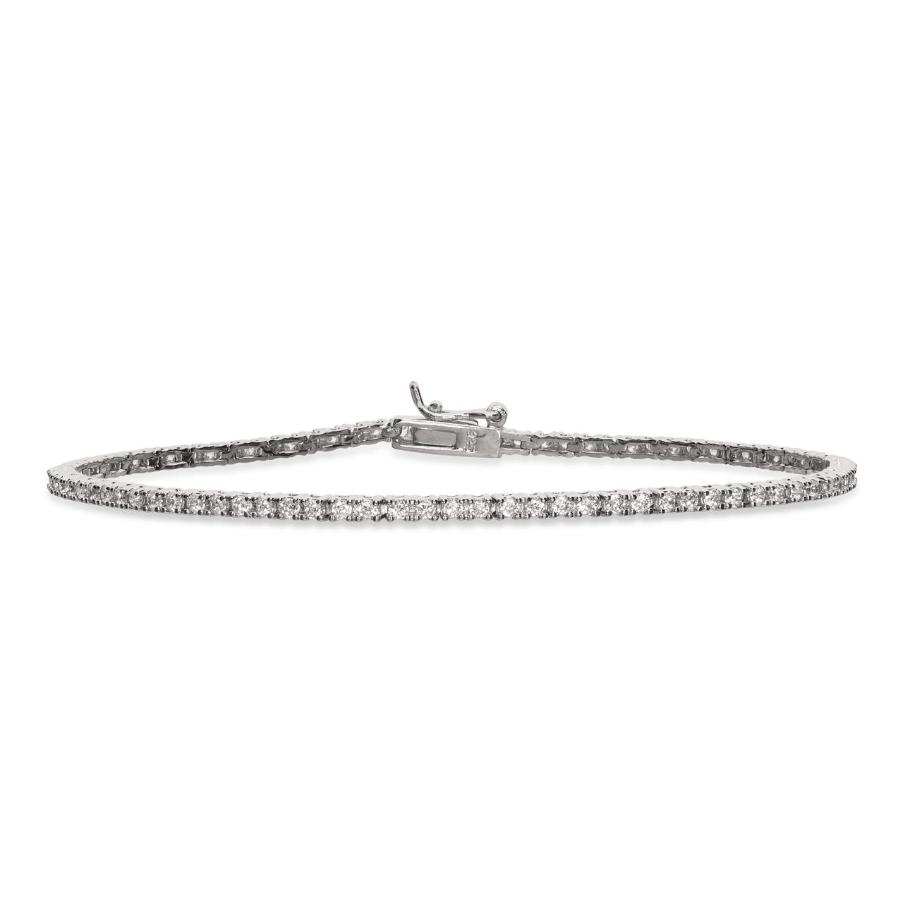 Tennisbracelet zir. 925 rho.