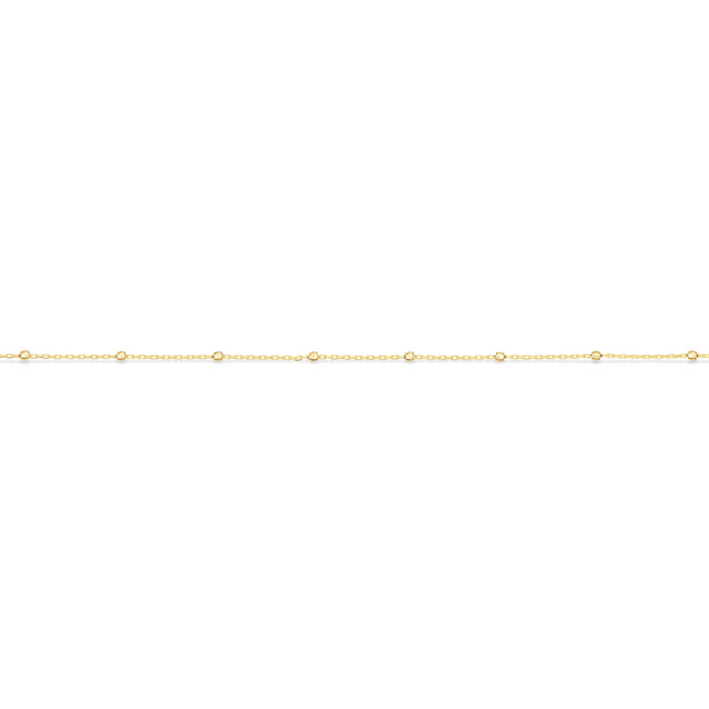 Ankelkæde facetterede kugler 23+3cm 8 kt