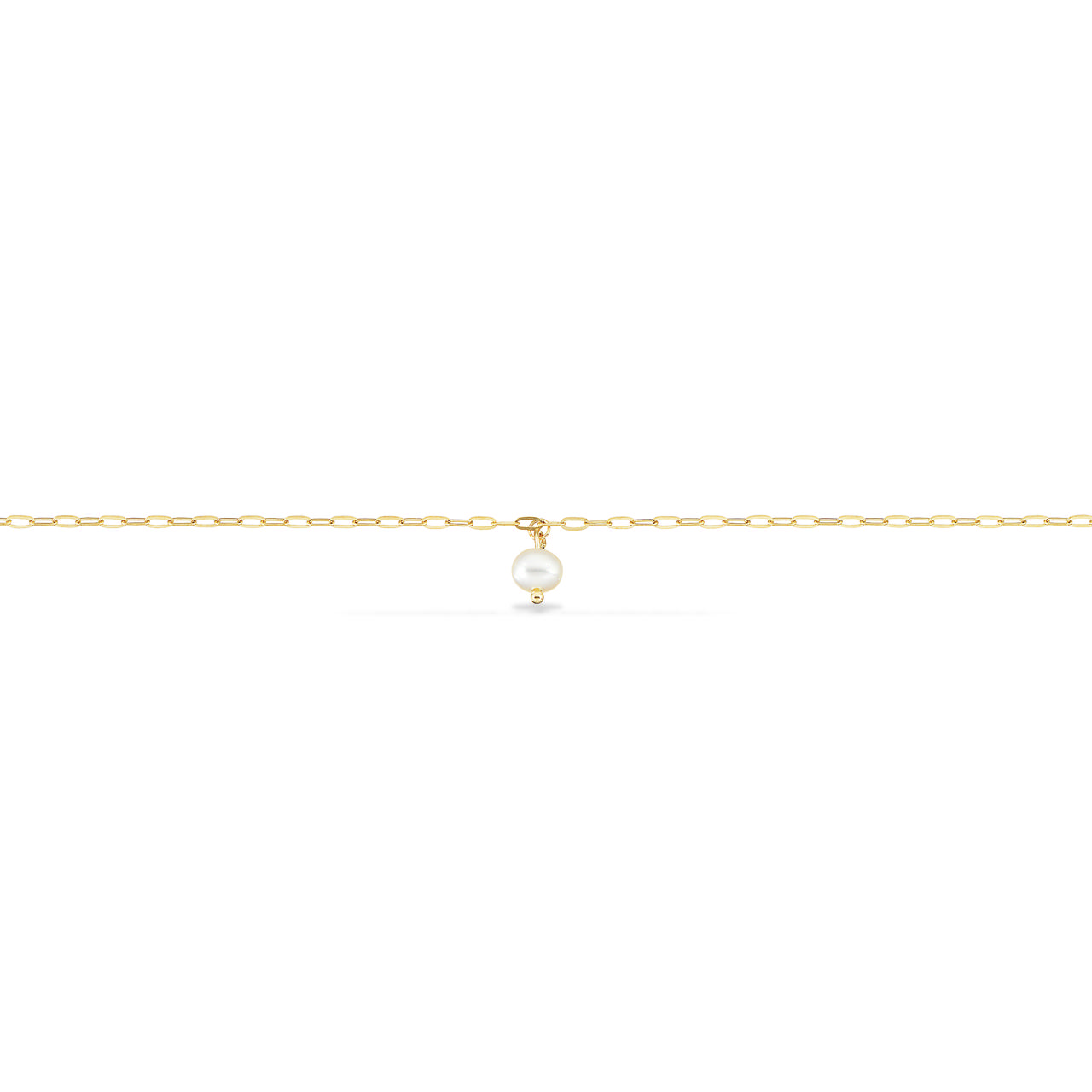 Ankelkæde links m. fkp. 23+3cm 8 kt