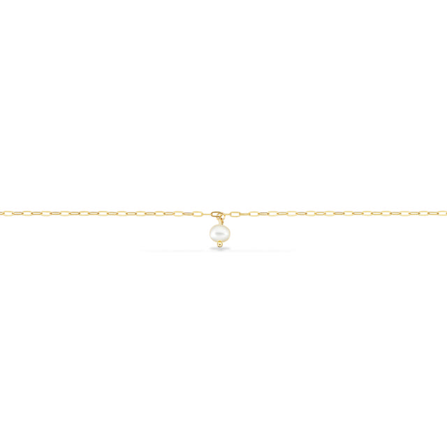 Ankelkæde links m. fkp. 23+3cm 8 kt