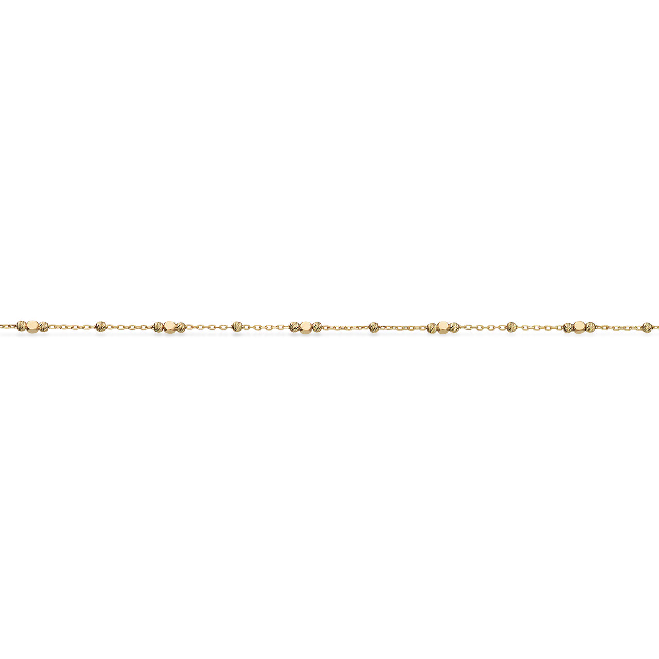 Ankelkæde facetterede beads 23+3cm 8 kt