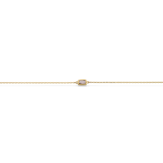 Ankelkæde ametyst 23+3cm 8 kt