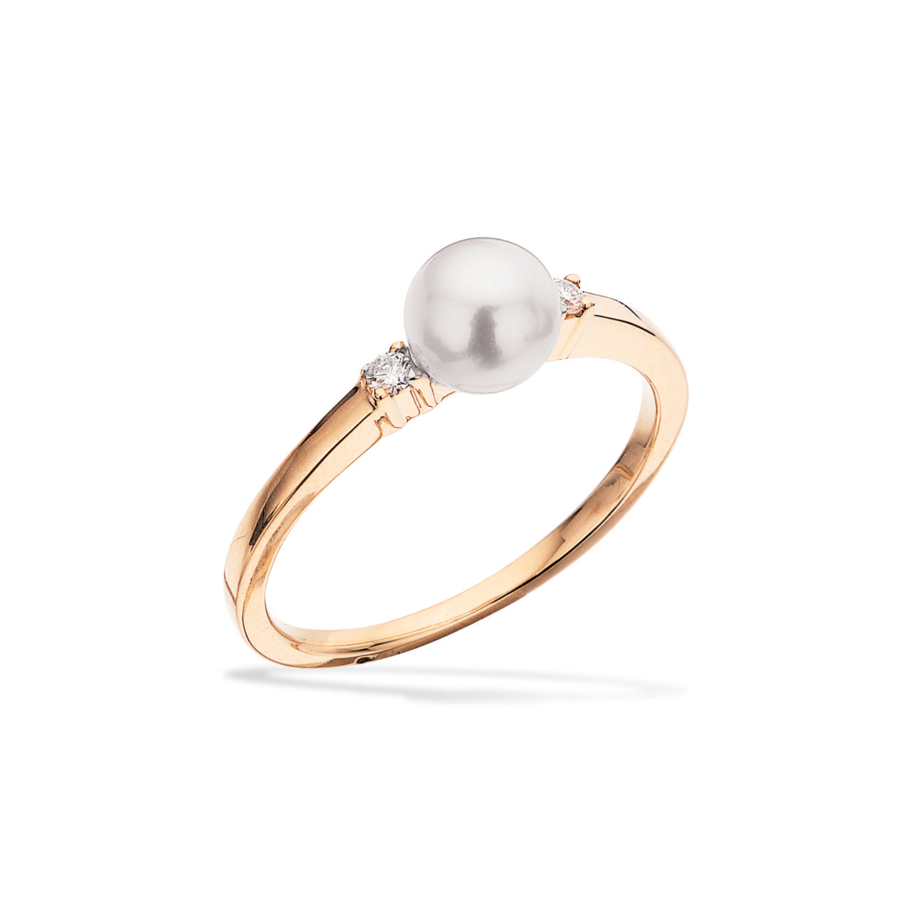 Ring fwp. 0,04 H-W/SI 585 yellowgold