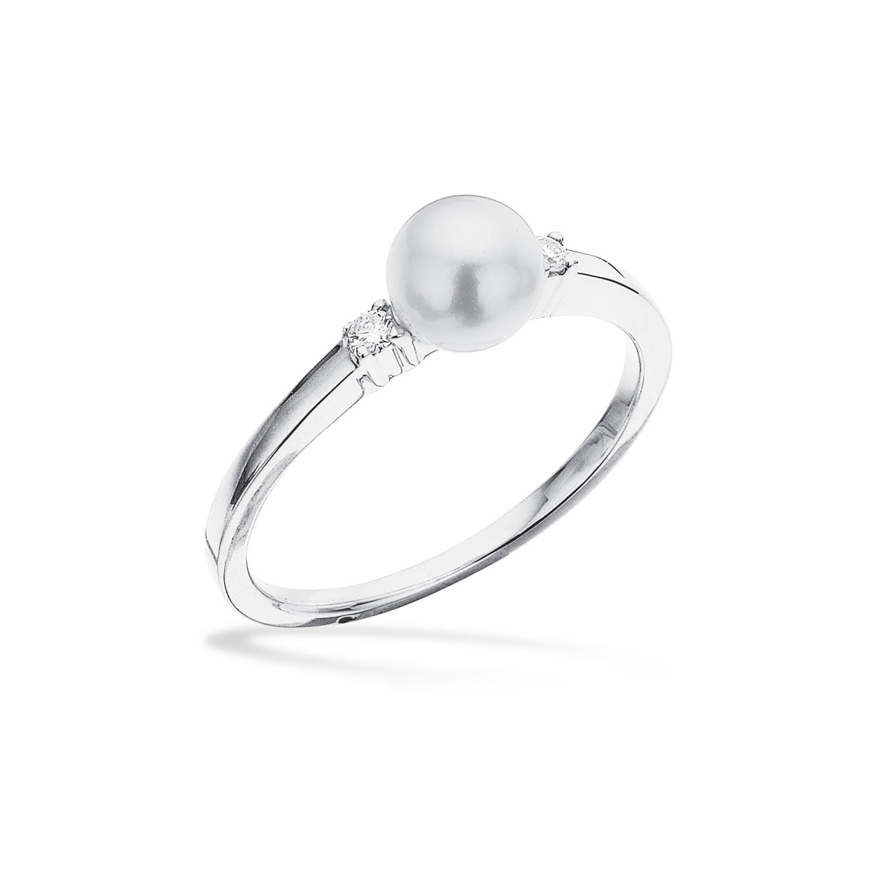 Ring fwp. 0,04 H-W/SI 585 whitegold
