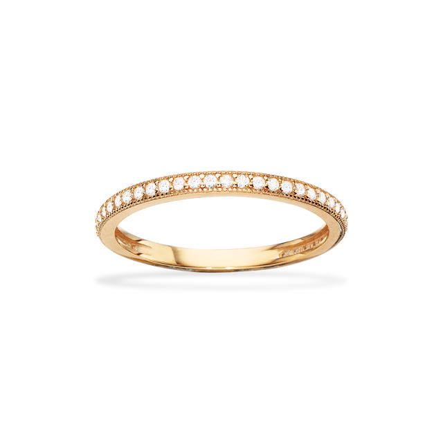 Ring syn.zir. 8 kt.