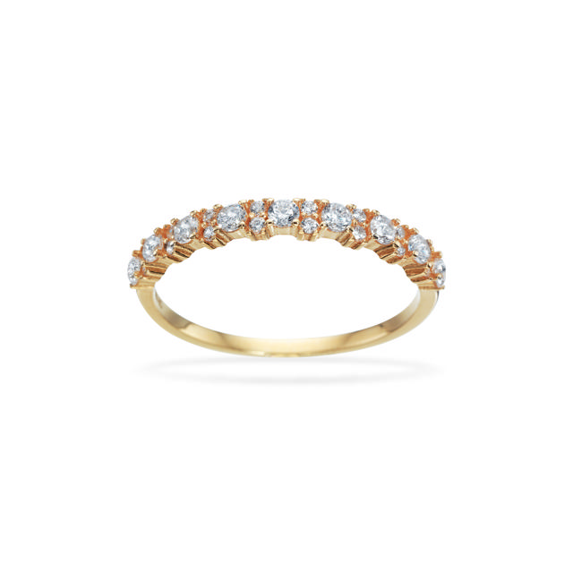 Ring cubic zir. 8 kt.