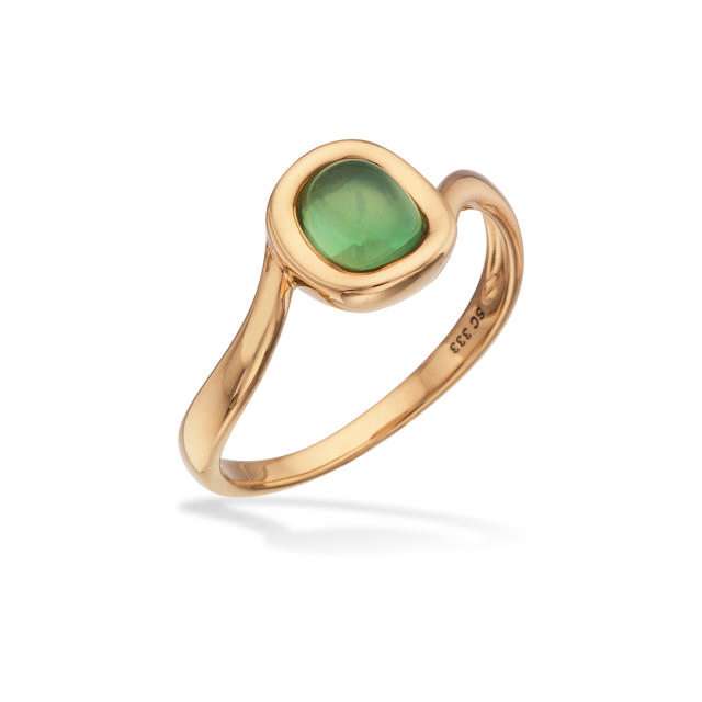 Ring green amethyst 333 yell.