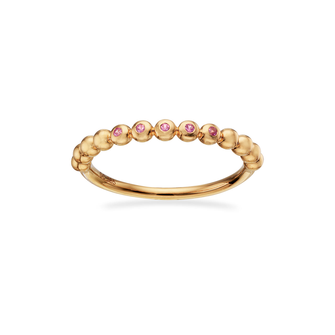 Ring pink sapphire 585 yell.