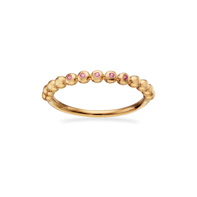 Ring pink sapphire 585 yell.