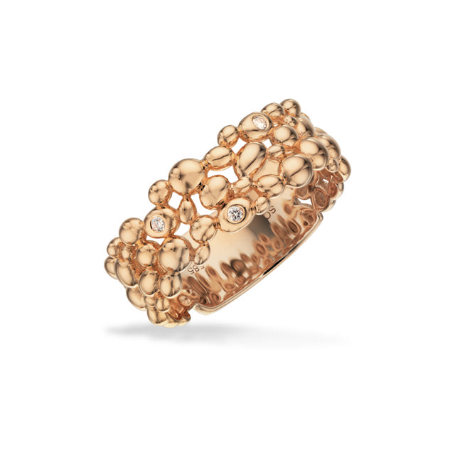 Ring 0,07 H-W/SI 585 yell.