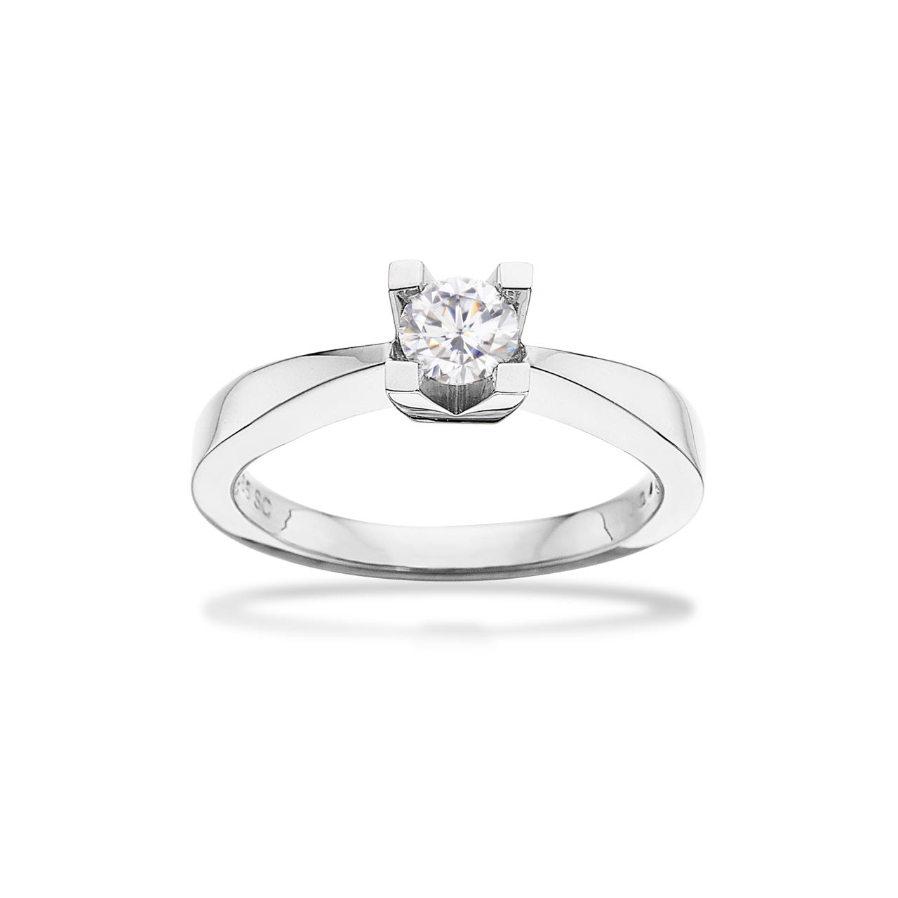 *Kleopatra ring 0,40 H-W/SI 14 kt