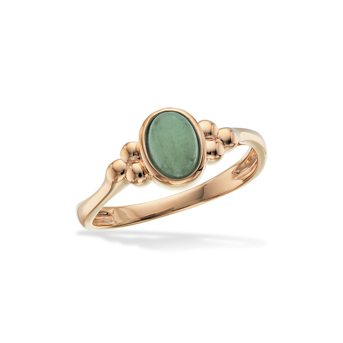 Ring aventurin 8 kt.