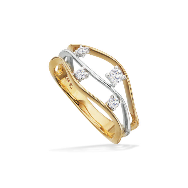 Ring 0,17 H-W/SI 585 YW