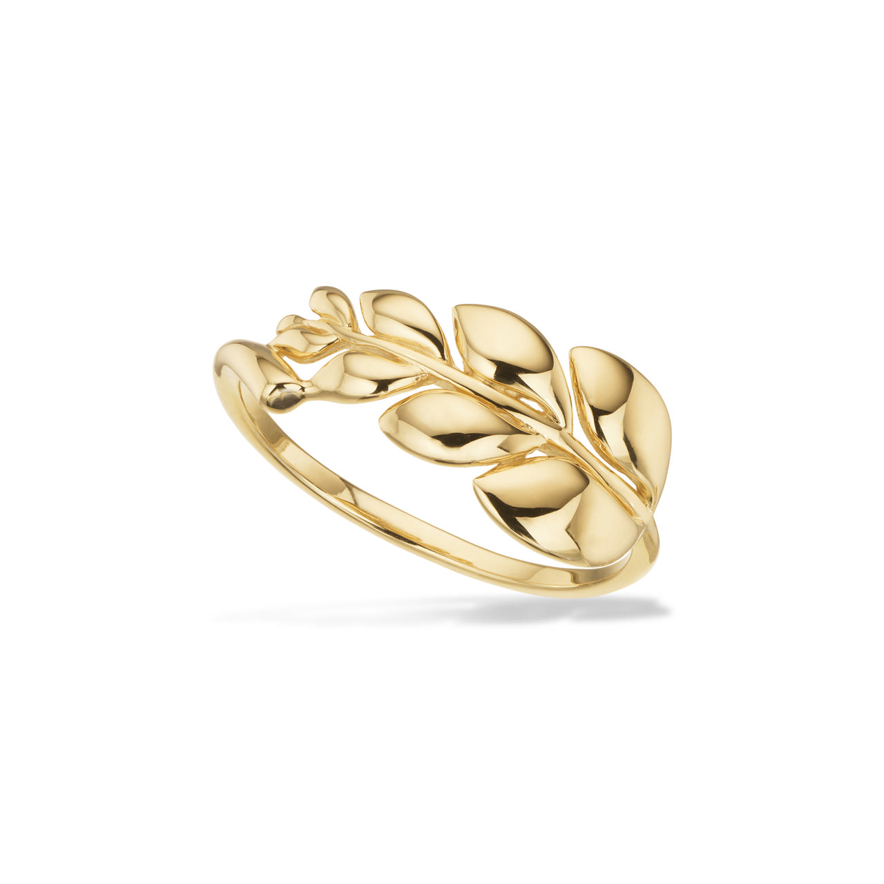 Ring blad 8 kt.