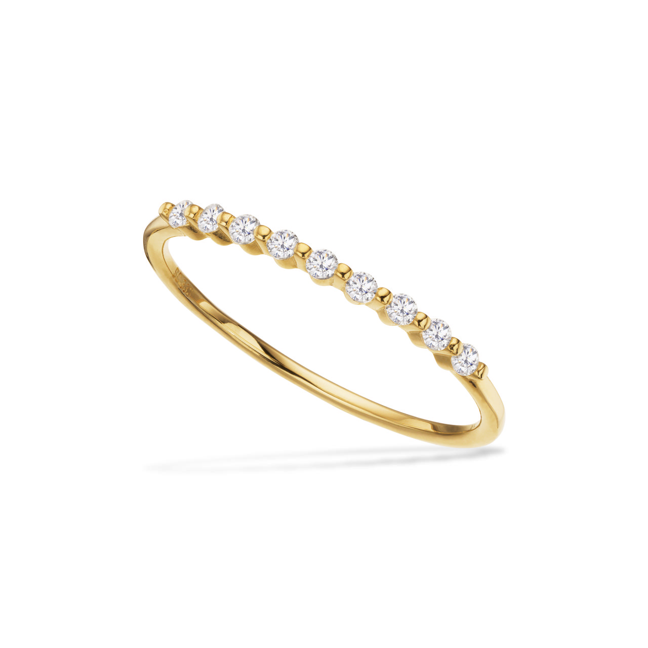 Ring cubic zir. 8 kt.