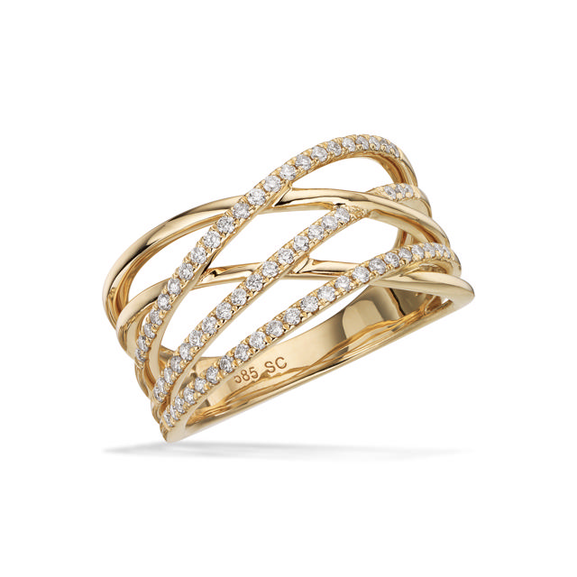 Ring 0,32 H-W/SI 14 kt