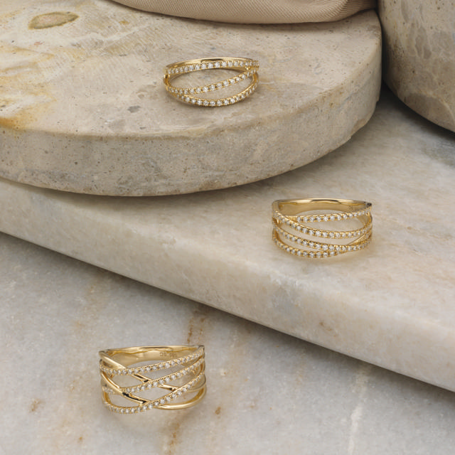 Ring 0,41 H-W/SI 14 kt