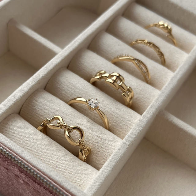 Ring cubic zir. 8 kt.
