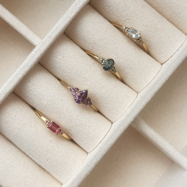 Ring ametyst 8 kt.