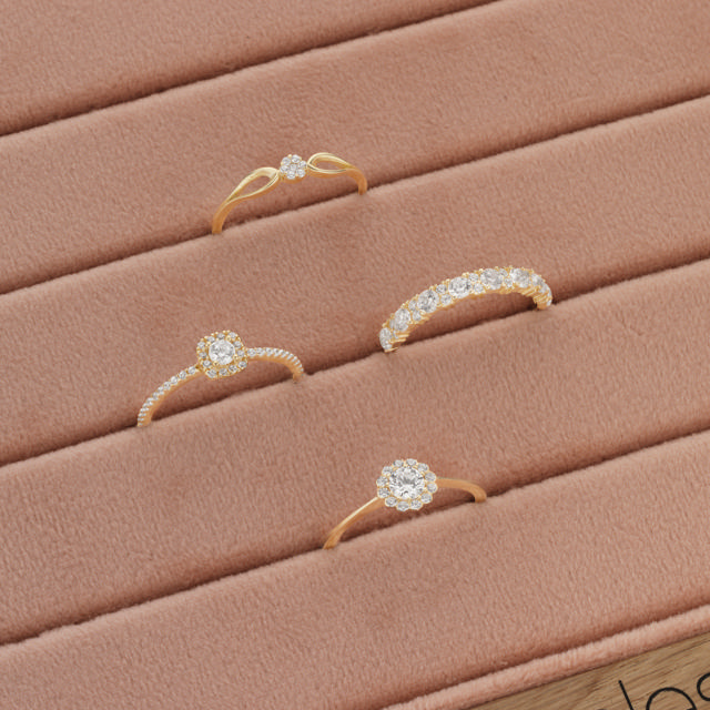 Ring cubic zir. 8 kt.