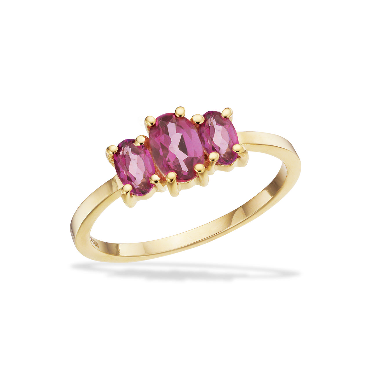 Ring pink topas 8 kt.